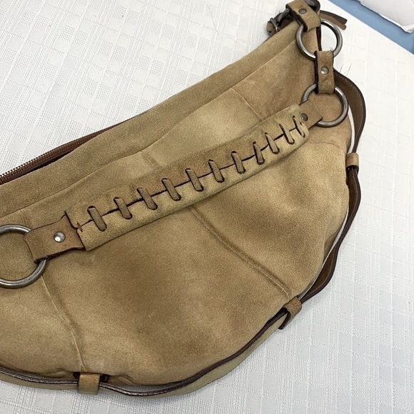 Vintage Yves Saint Laurent Mombasa Calfskin suede Leather Bag - Picture 11 of 13